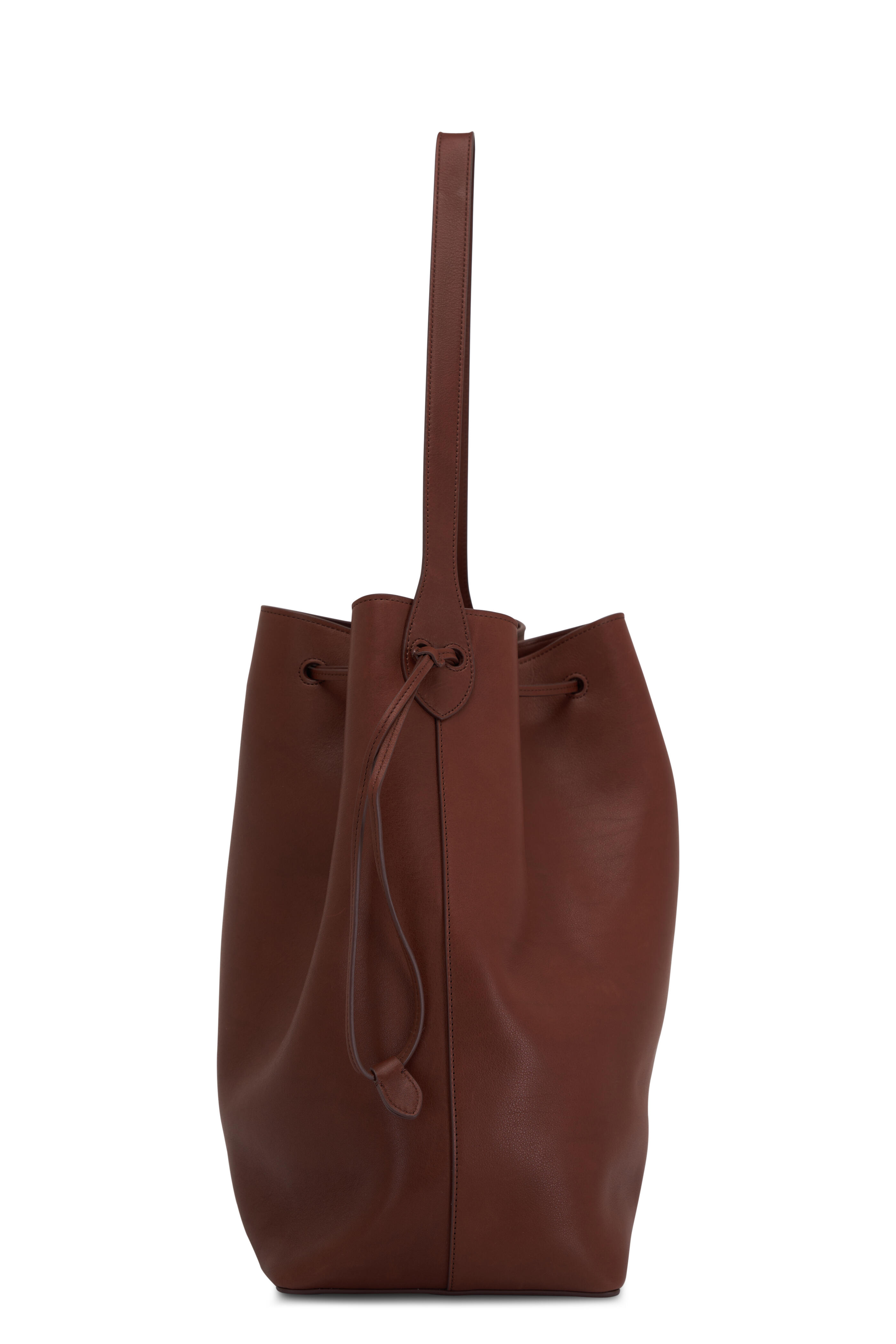 The Row - Small Park Hazelnut Nubuck Suede Tote | Mitchell