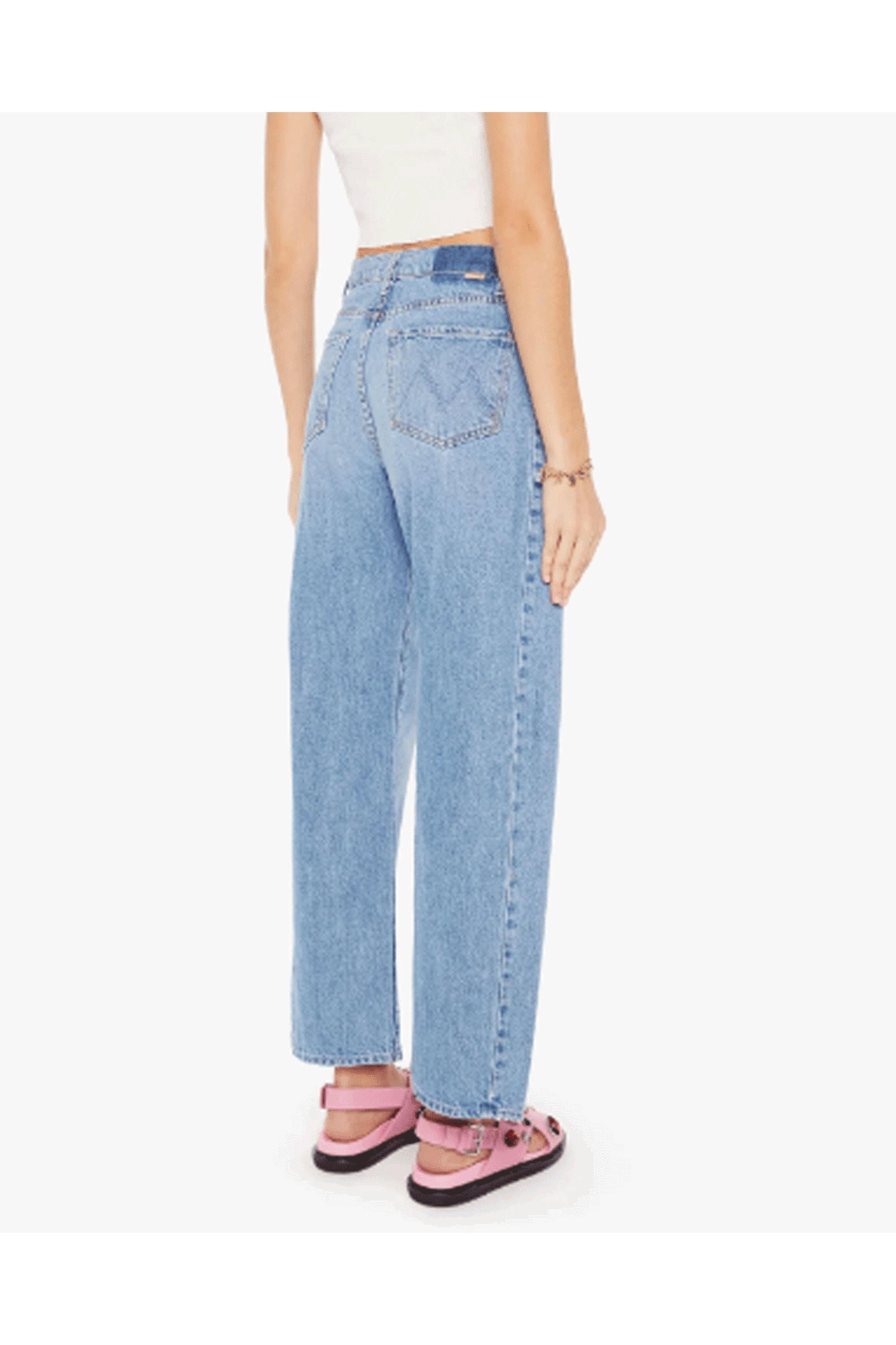 【M M.mother】 Mother - The Half Pipe Flood Jean in Material Girl