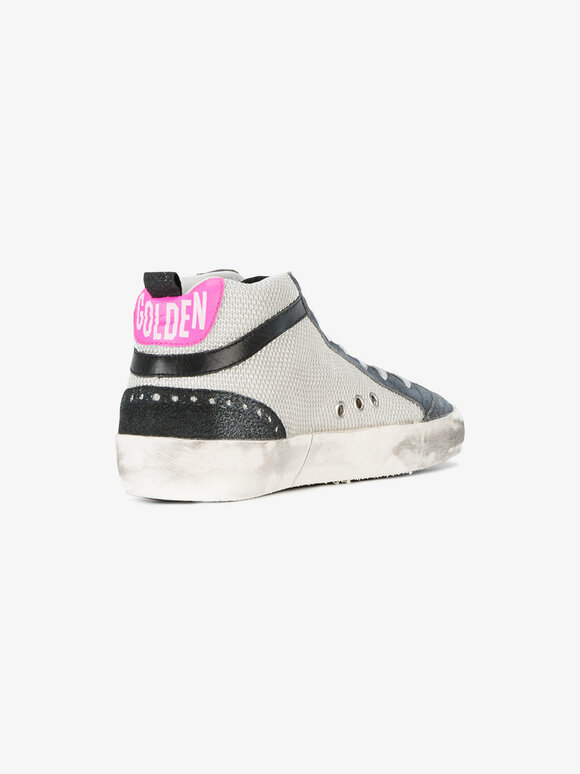 Golden Goose - Women's Mid Star Ice & Pink Star Sneaker