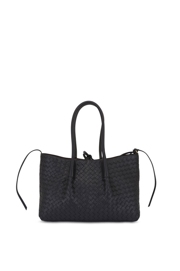 Bottega Veneta Pinacoteca Black & Fondant Woven Leather Tote - view 3
