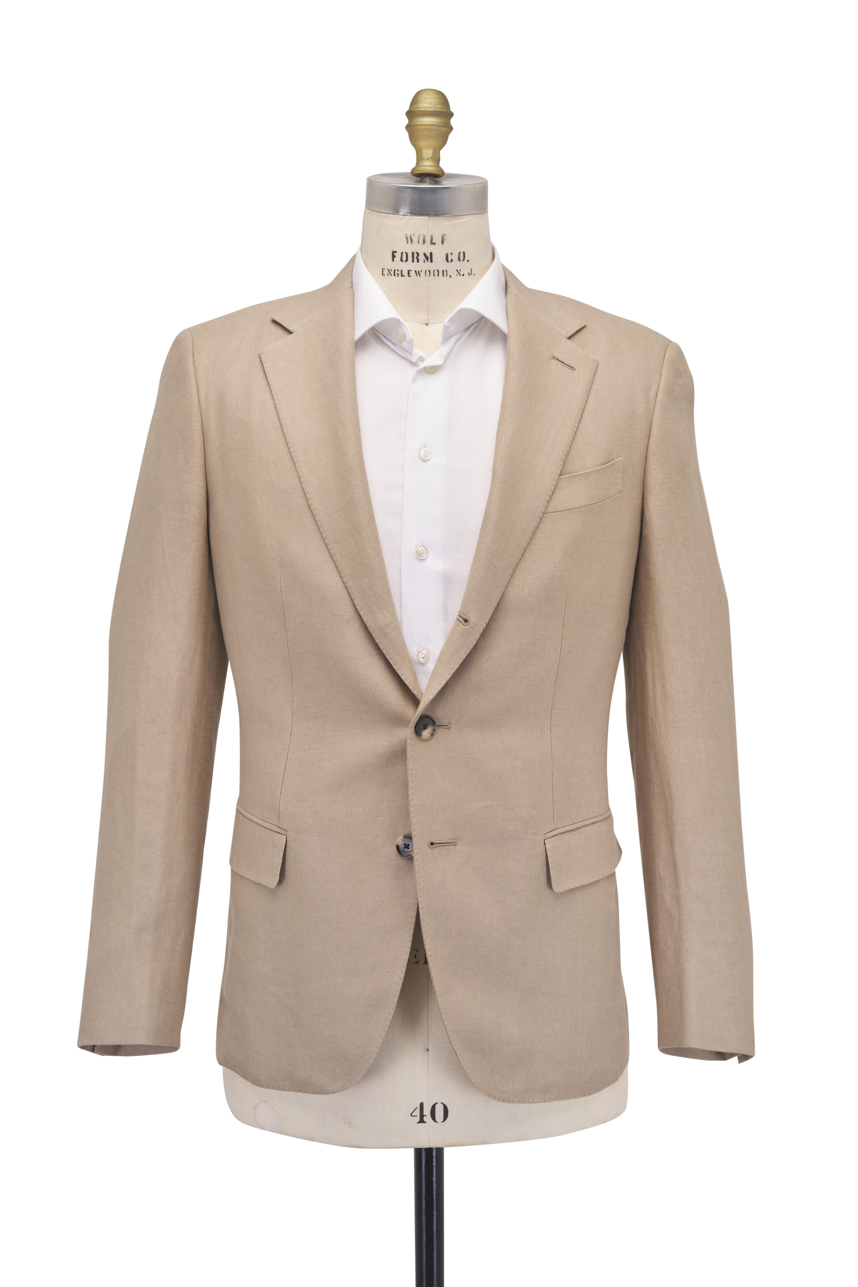 Loro Piana - Torino Elmwood Beige Linen Jacket