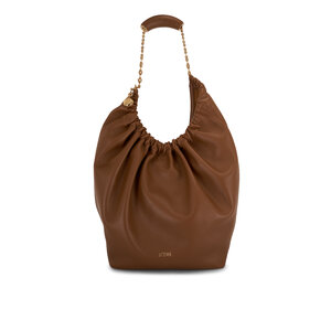 ショルダーバッグ・ポシェット LOEWE Women Shoulder Bags A411FCRX75 0018 BROWN Loewe - Angora Pleated Leather Bracelet Pouch | Mitchell Stores