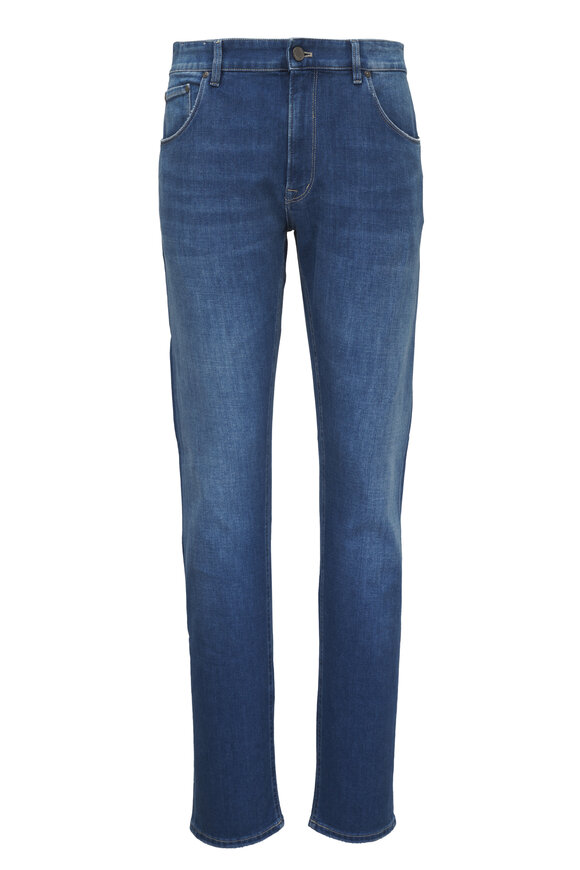 PT Torino Jazz Blue Soft Touch Light Stretch Denim Pant