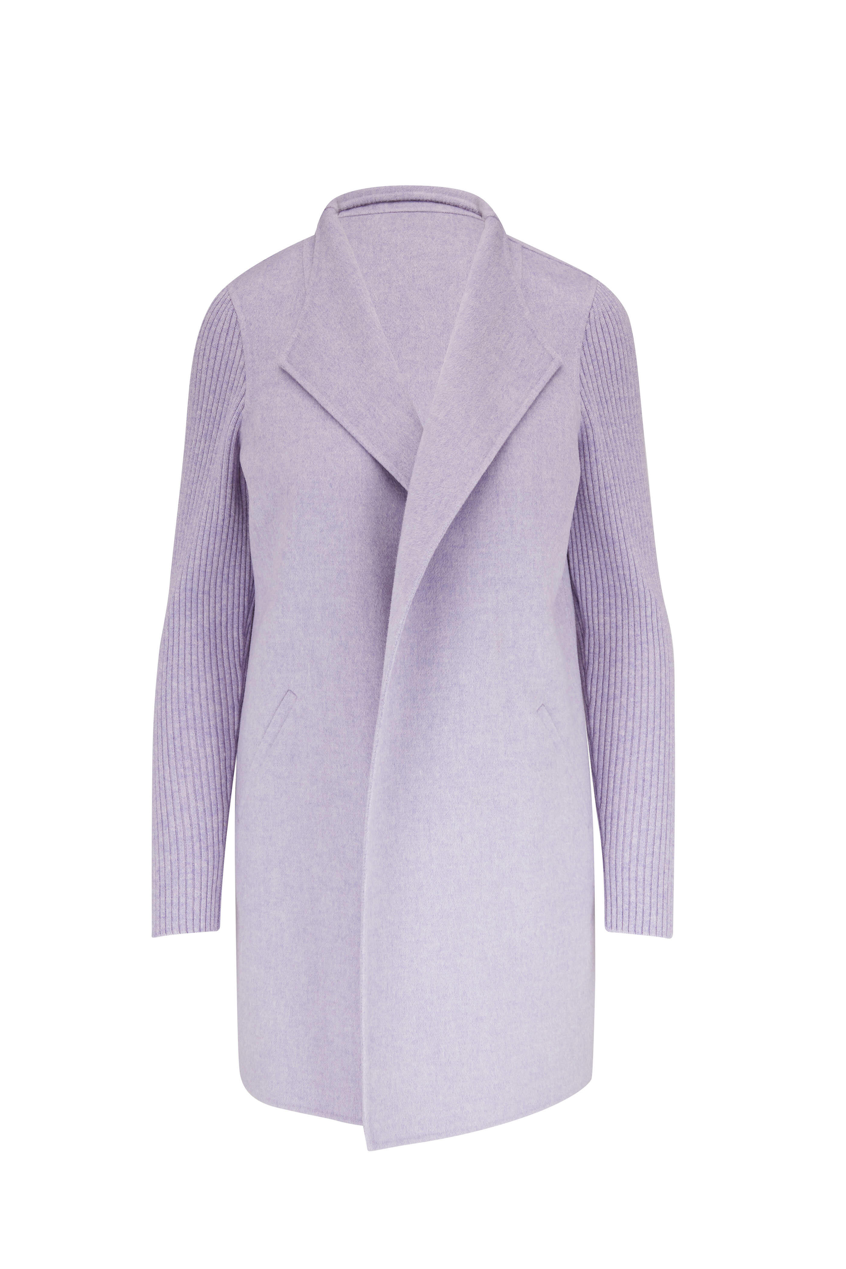 Kinross Amethyst Ribbed Sleeve Jacket Mitchell Stores