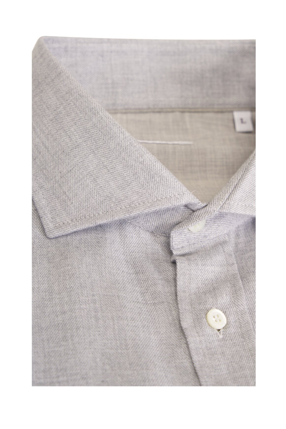Brunello Cucinelli Gray Sport Shirt - view 2