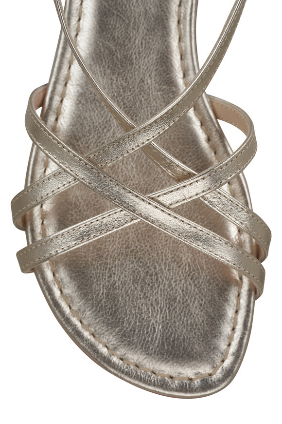 AGL - Summer Straps Sandy Metallic Flat Sandal