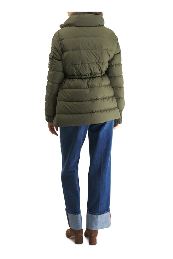 Moncler - Baux Olive Green Down Jacket 