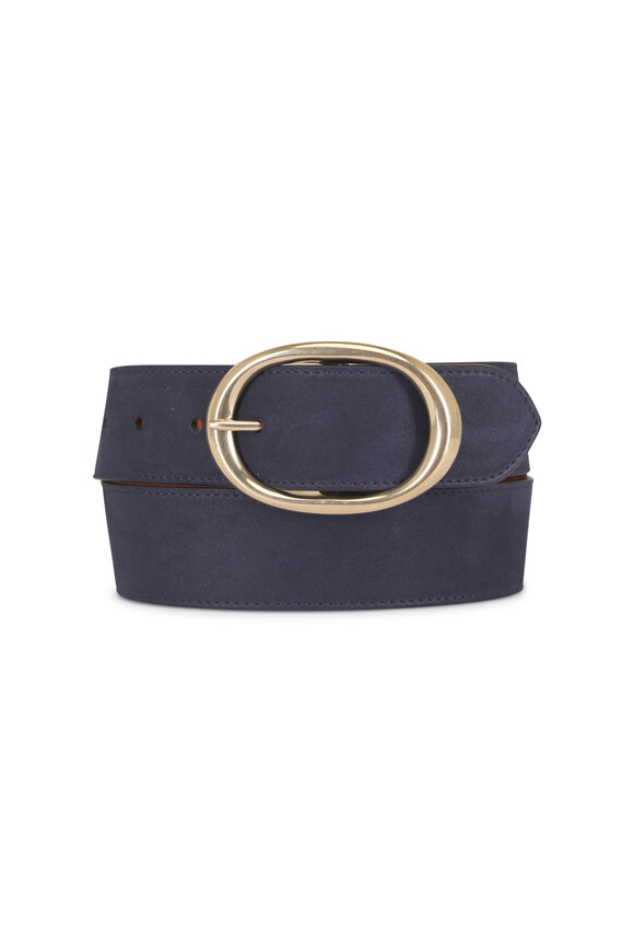 TWP Navy Wide Belt, 40mm - view 1