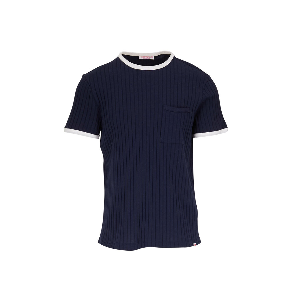Tシャツ・カットソー Orlebar Brown \"SAMMY OB TOWELLING\" T-SHIRT (274200_NAVY) Orlebar Brown sammy Ob Towelling T-shirt Orlebar Brown