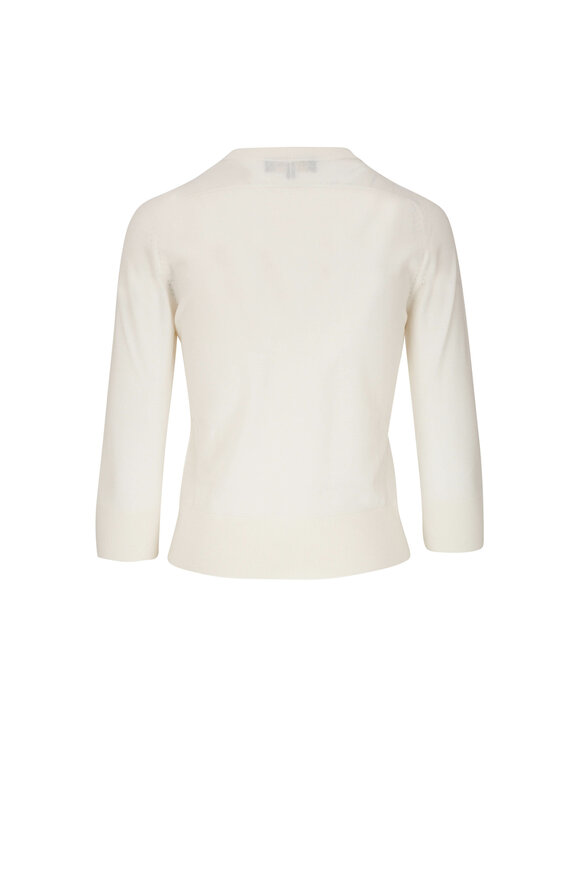 Loro Piana Neo Piuma White Knit Top - view 2