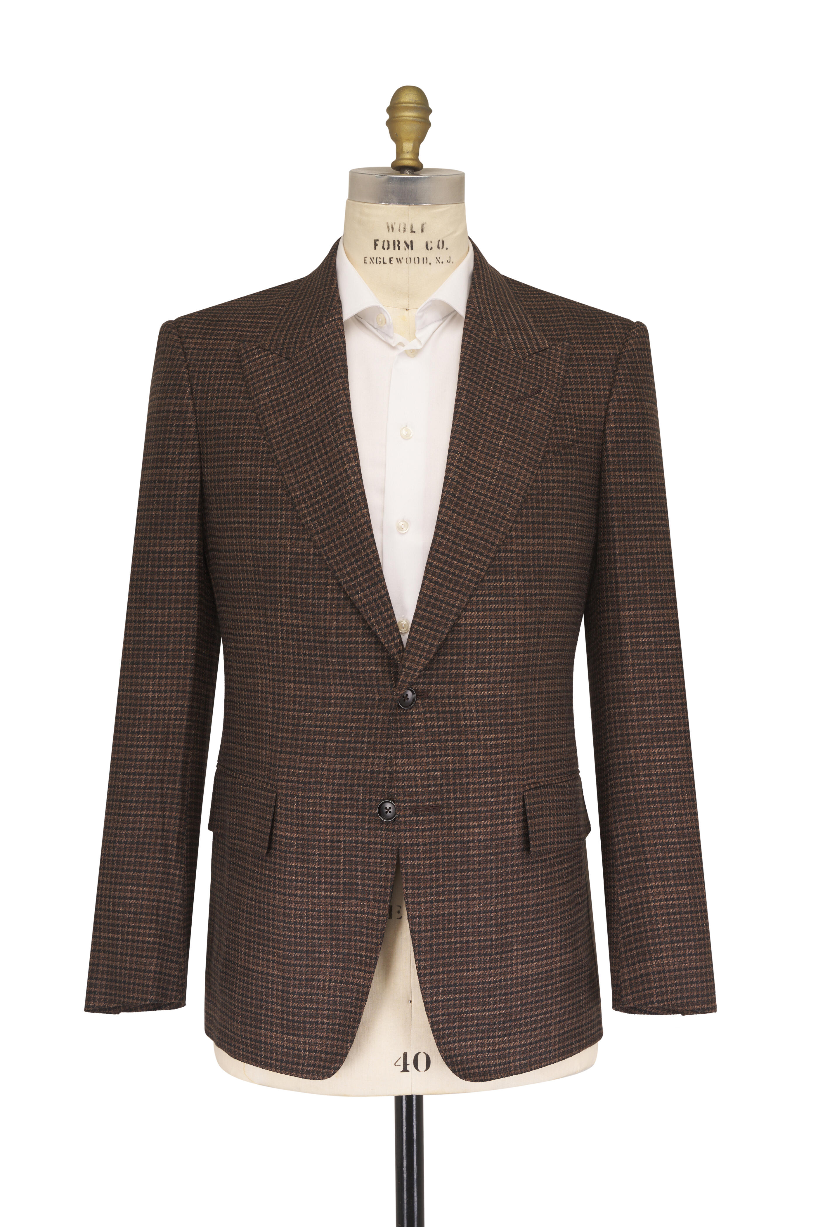 Tom Ford - Damier Shelton Black & Brown Sportcoat - view 4