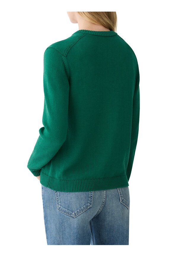 Lafayette 148 New York Grass Crewneck Bomber Cardigan - view 3