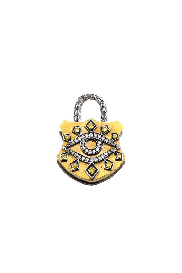 Sevan Bicakci Evil Eye Padlock Pendant