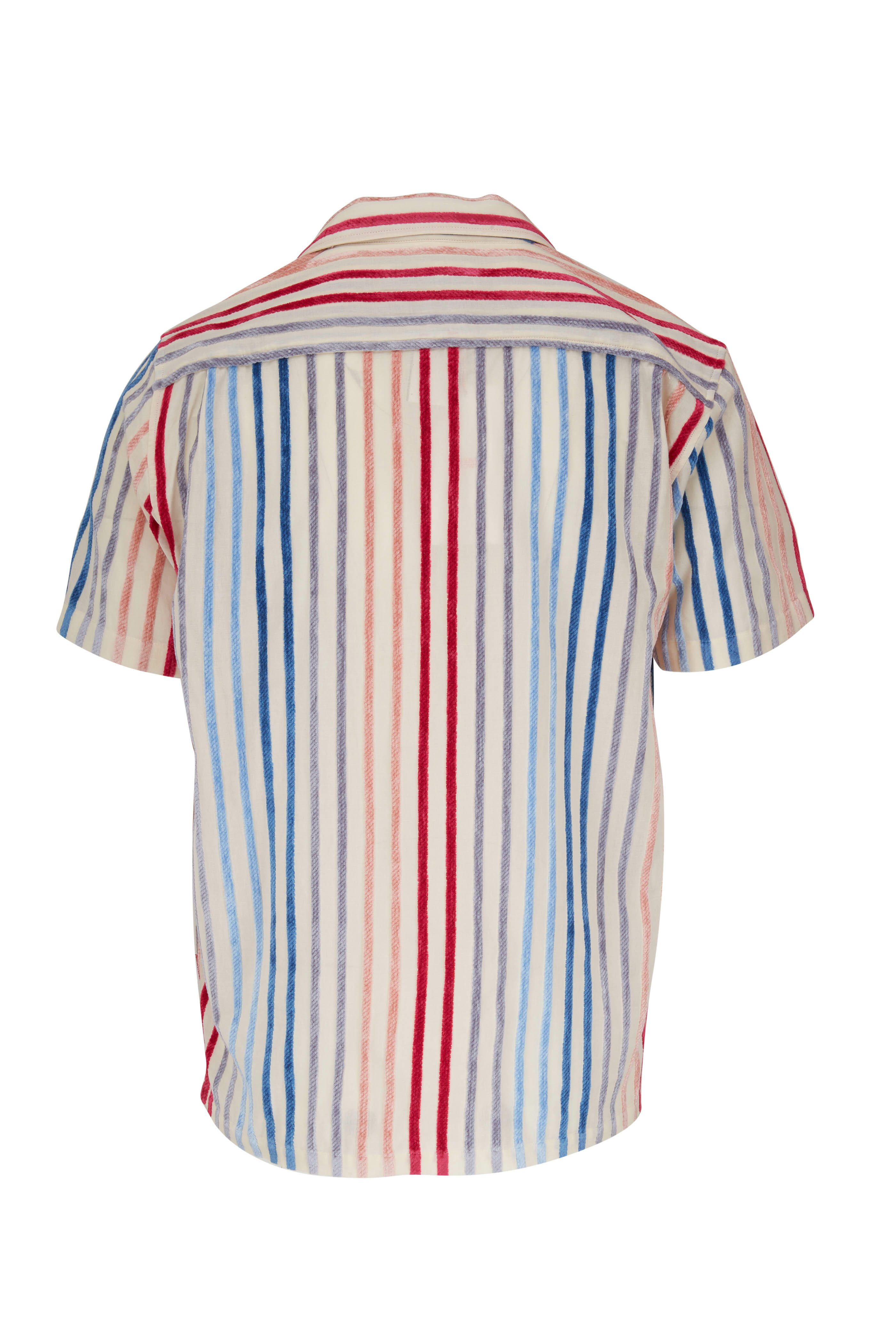 Orlebar Brown - Hibbert Stripe Multicolored Chenille Shirt