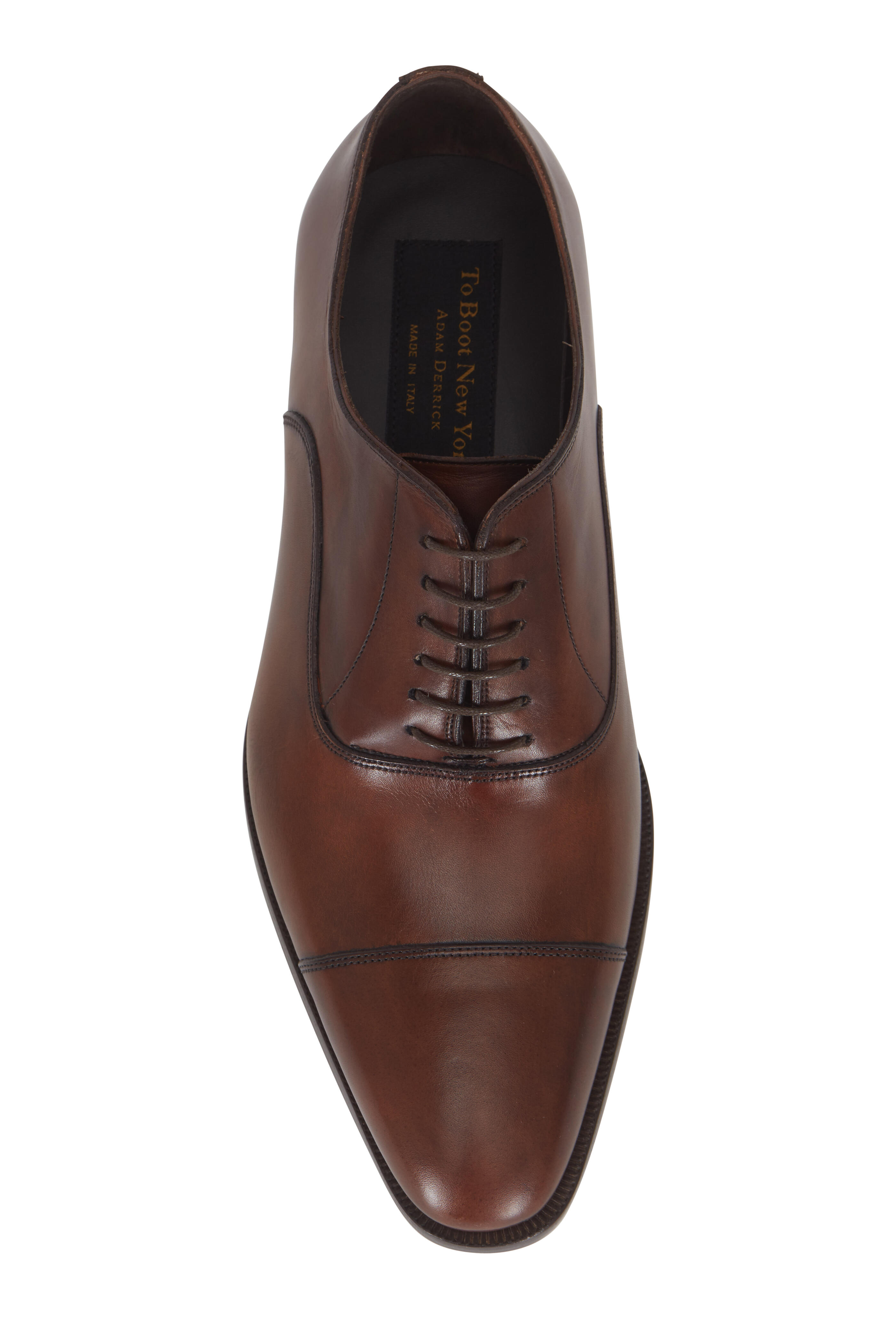 To boot new york bergamo leather deals cap toe oxfords