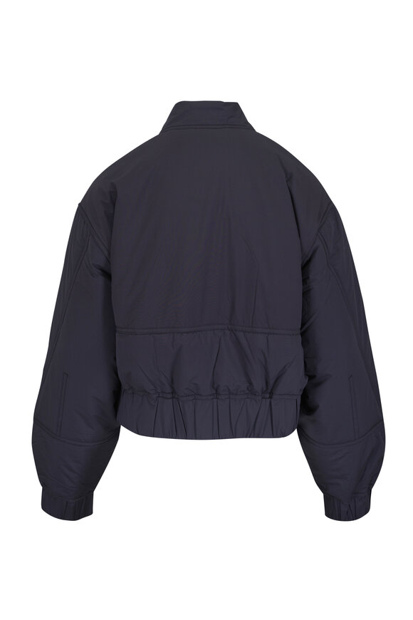 Agolde Leni Obscura Black Bomber Jacket - view 2
