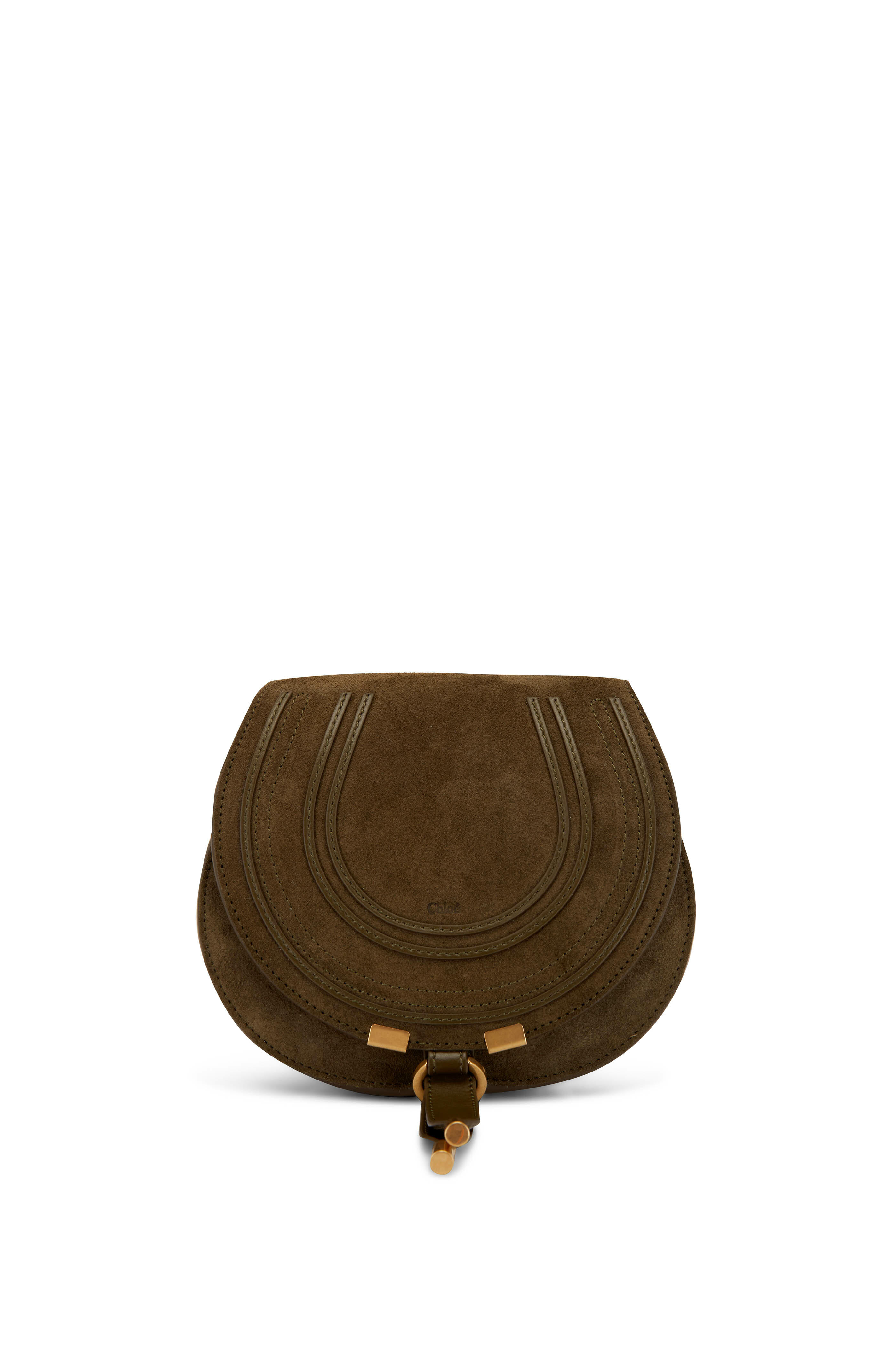 Chloé Neutrals Small Marcie Saddle Bag