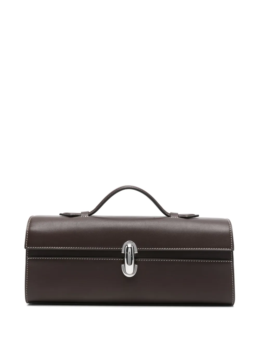 【Savette】Slim Symmetry クラッチバッグ（2色） Savette - Slim Symmetry Coffee Leather Pochette | Mitchell
