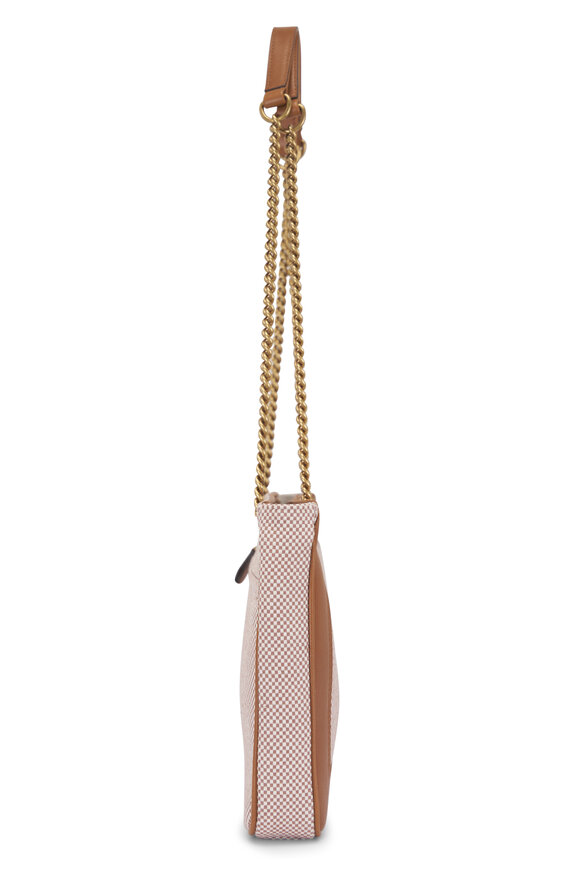Valentino Garavani Small Viva Superstar Brown & Natural Canvas Tote - view 3