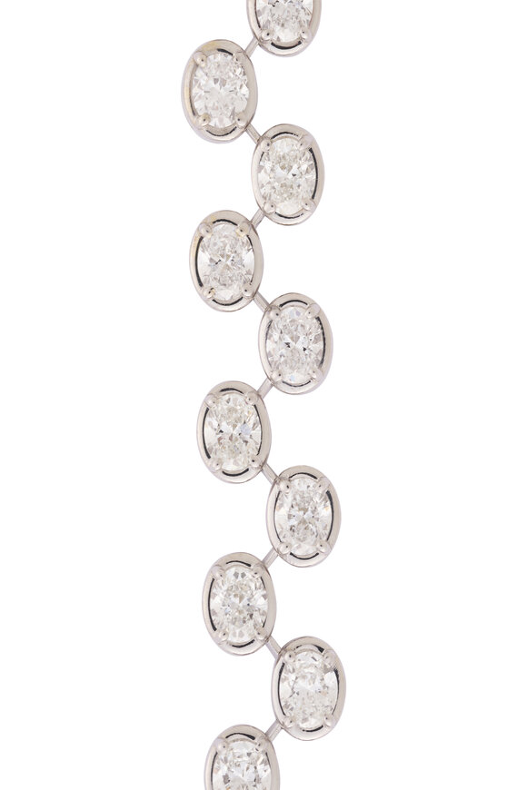 Lowy & Co 18k White Gold Diamond Bracelet - view 2