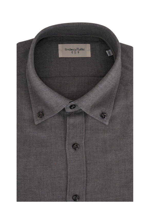 Tintoria - Solid Gray Sport Shirt