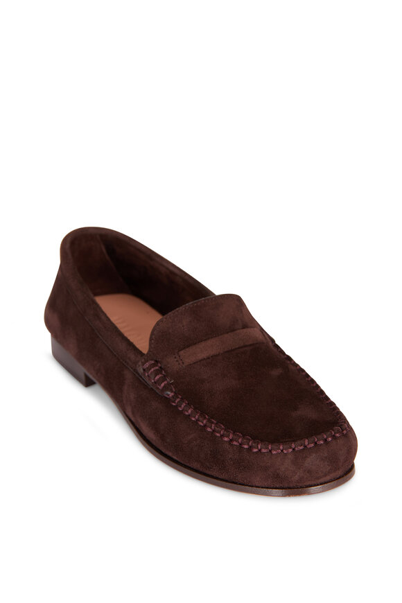 Malone Souliers Knights Bridge Brown Suede Loafer - view 1