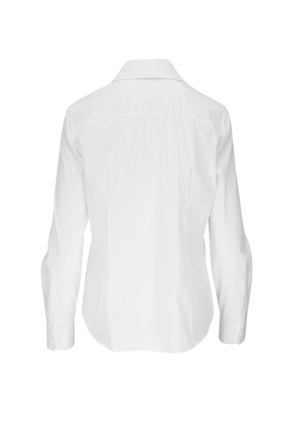 Lafayette 148 New York - Kennedy White Stretch Cotton Shirt 