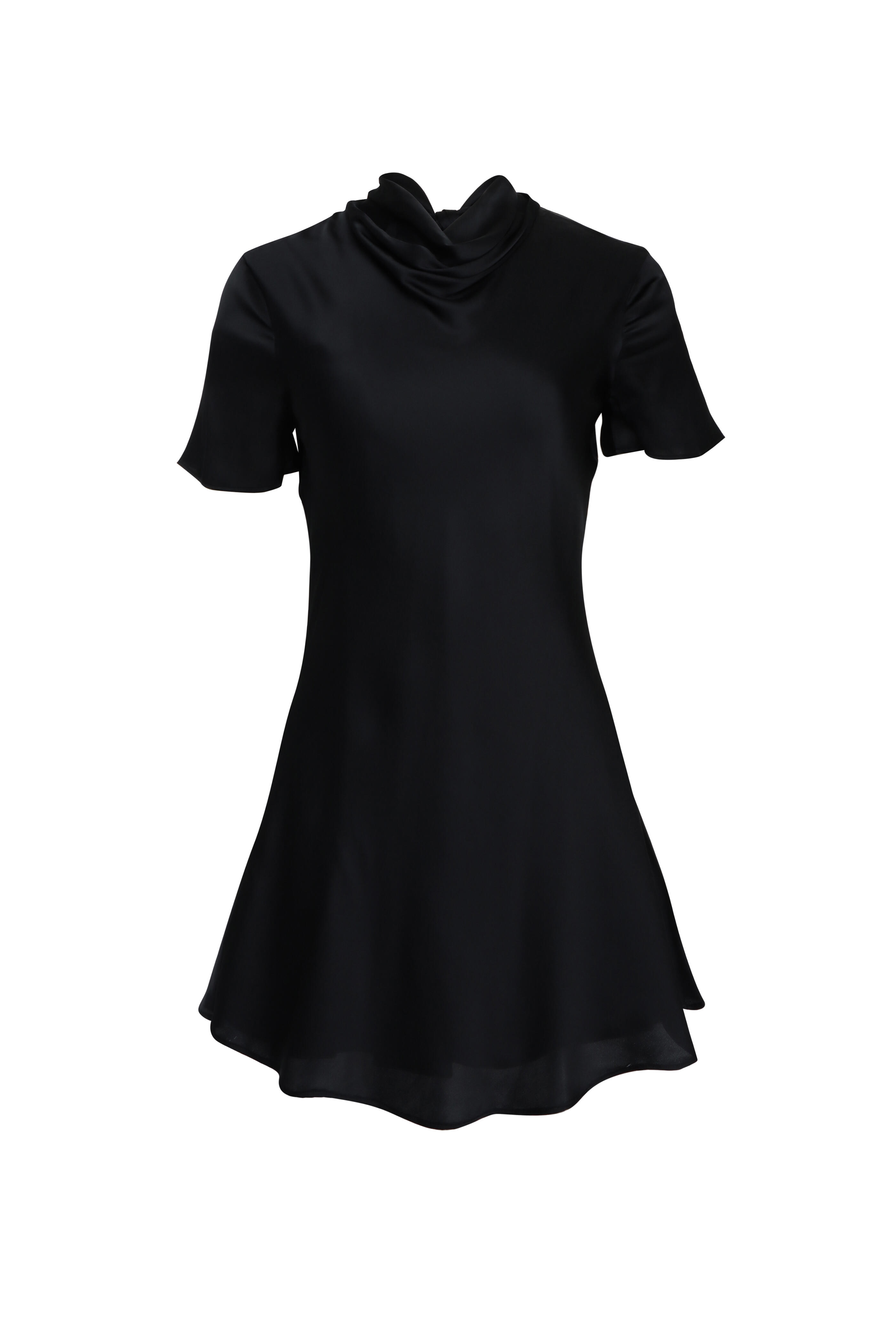 Staud - Iris Black Silk Dress