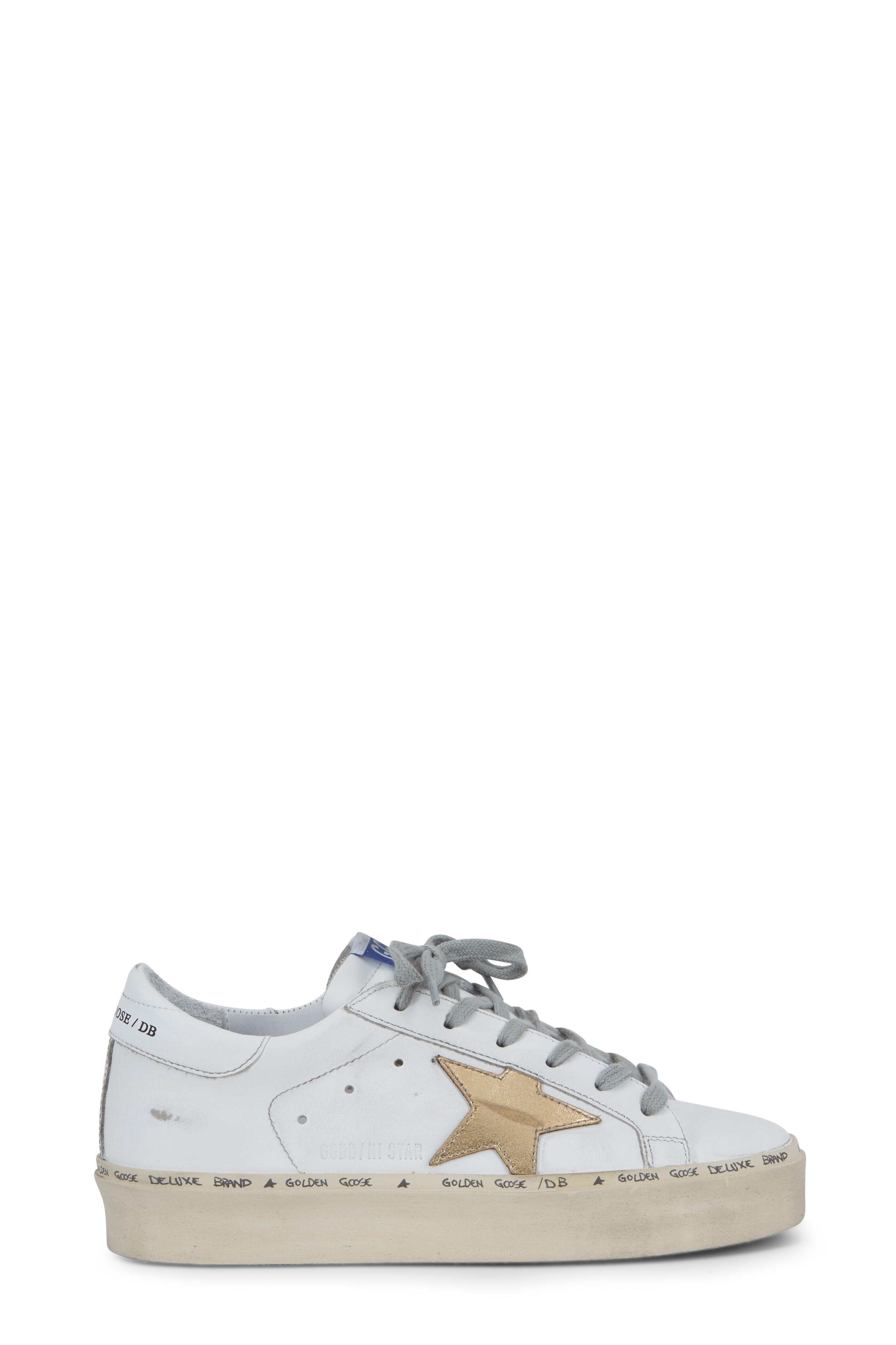 Golden Goose - Hi Star White Leather Low Top Sneaker