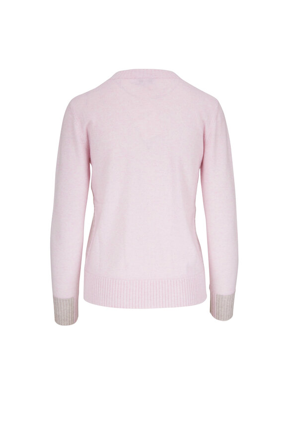 Kinross - Quartz & Agate Contrast Trim Crewneck Sweater