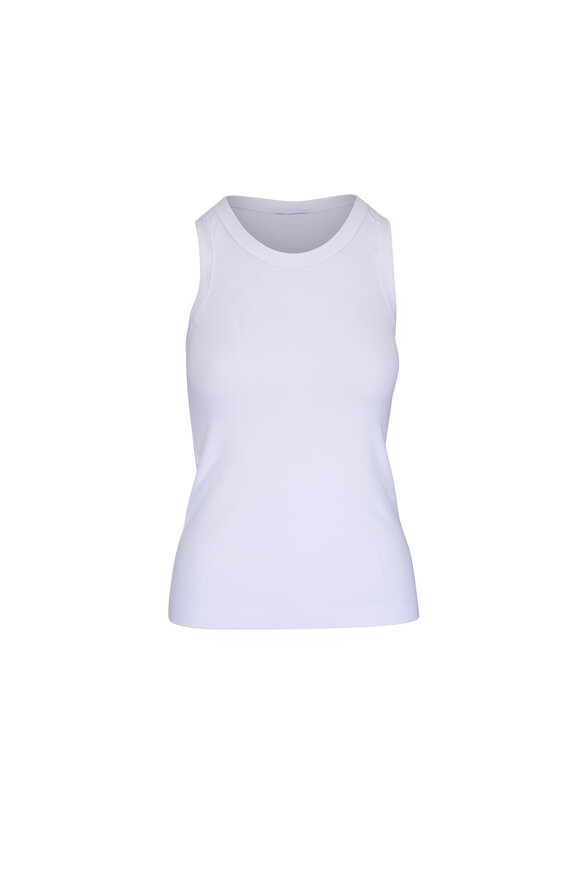 Brunello Cucinelli - White Monili Trim V-Neck T-Shirt