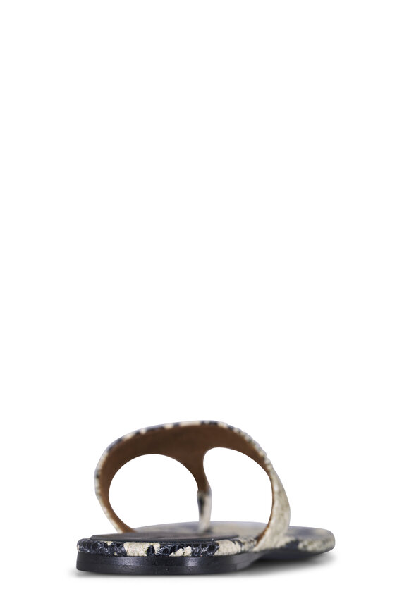 Khaite Archer Embossed Leather Thong Sandal - view 4