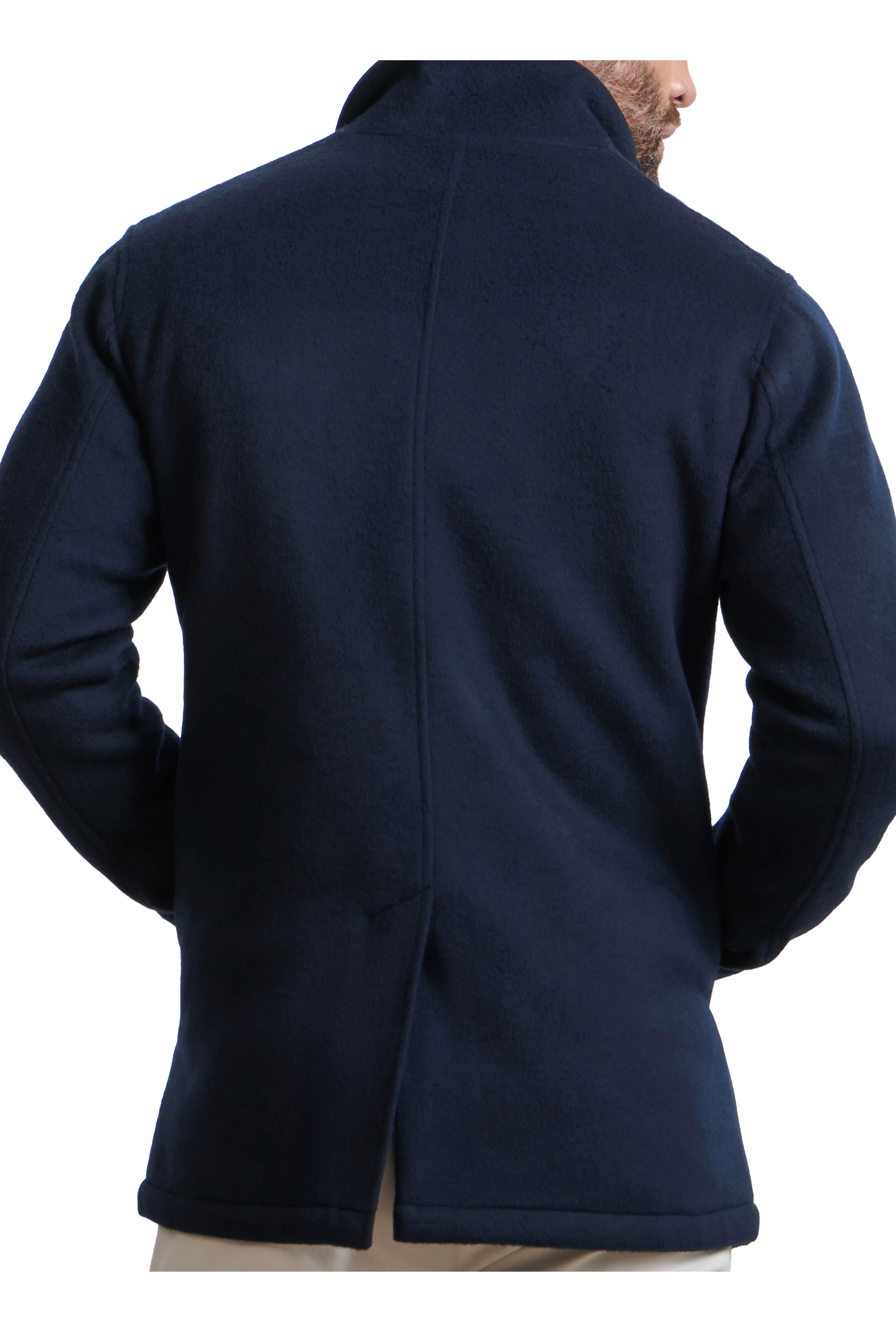 Peter Millar - Crown Flex City Navy Blue Merino Wool Coat