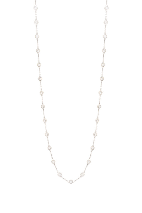Kwiat 18k White Gold Diamond String Necklace