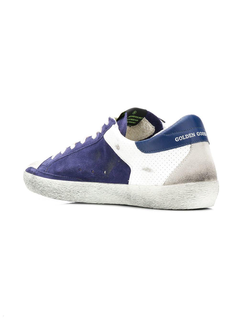 Golden Goose - Superstar Navy Suede White Star Sneaker