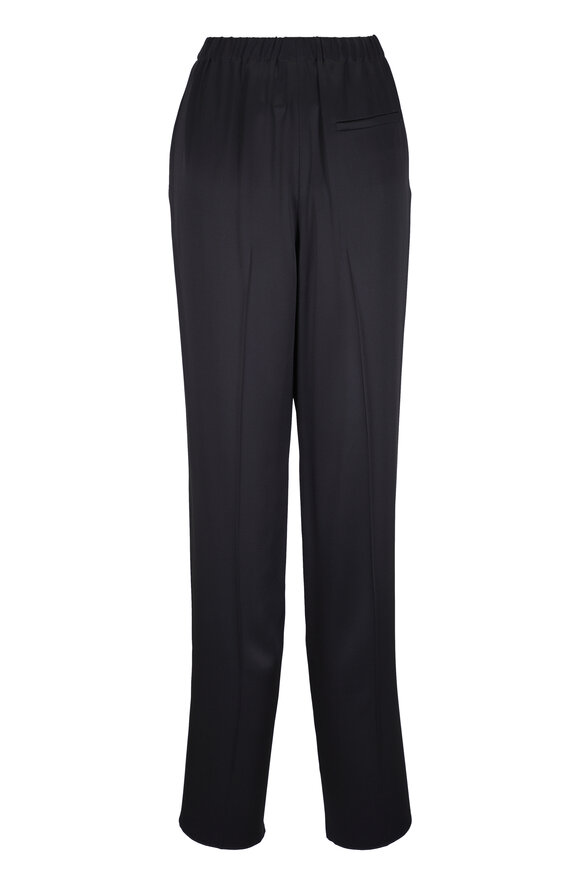 Giorgio Armani - Black Silky Satin Pant