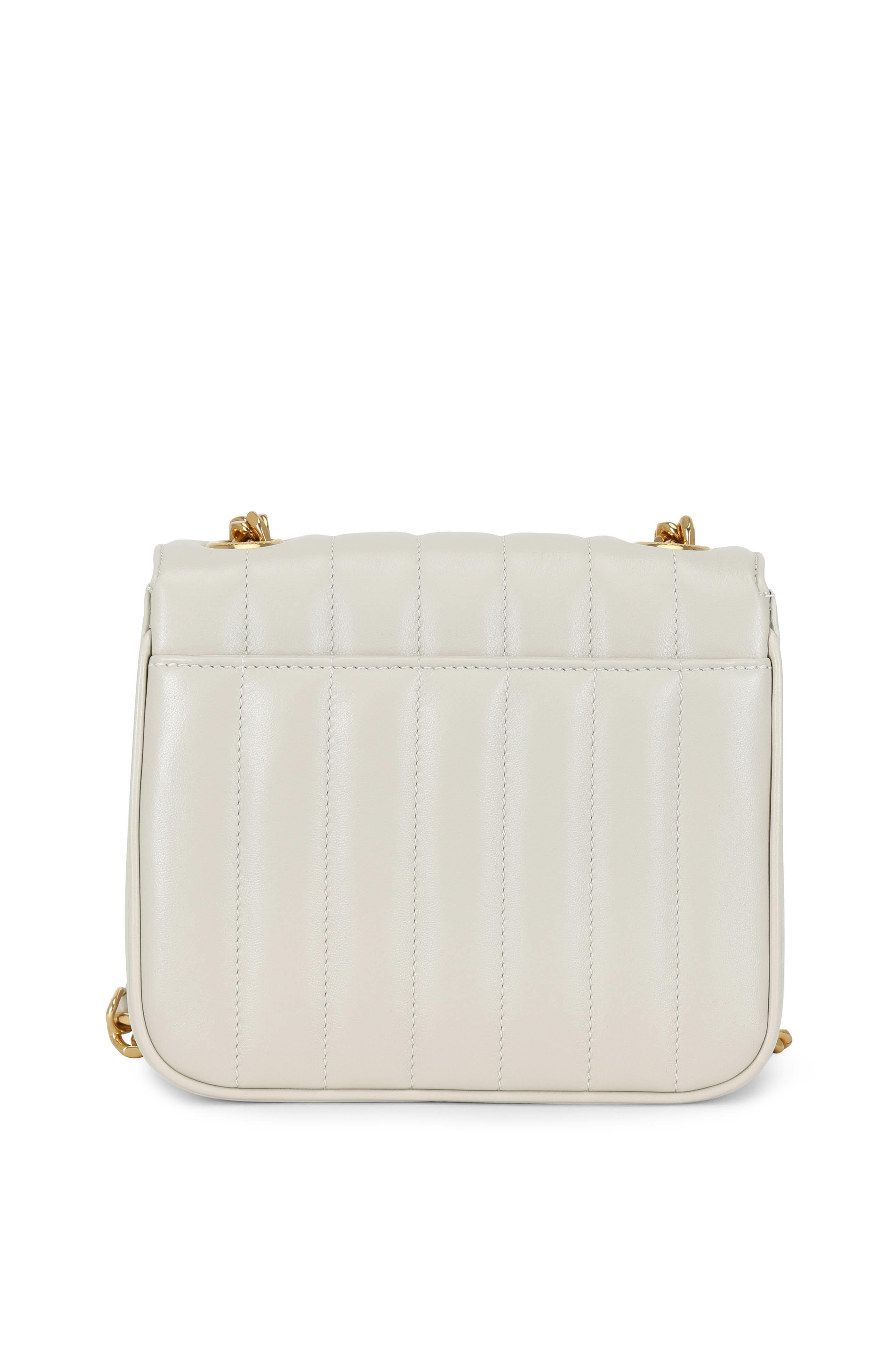 SAINT LAURENT Vicky White Camera Crossbody Bag