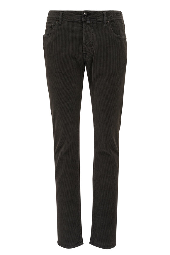 Jacob Cohen - Gray Cotton Stretch Five Pocket Pant