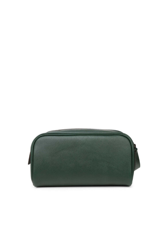 Kiton Forest Double Zip Saffiano Leather Dopp Kit - view 5