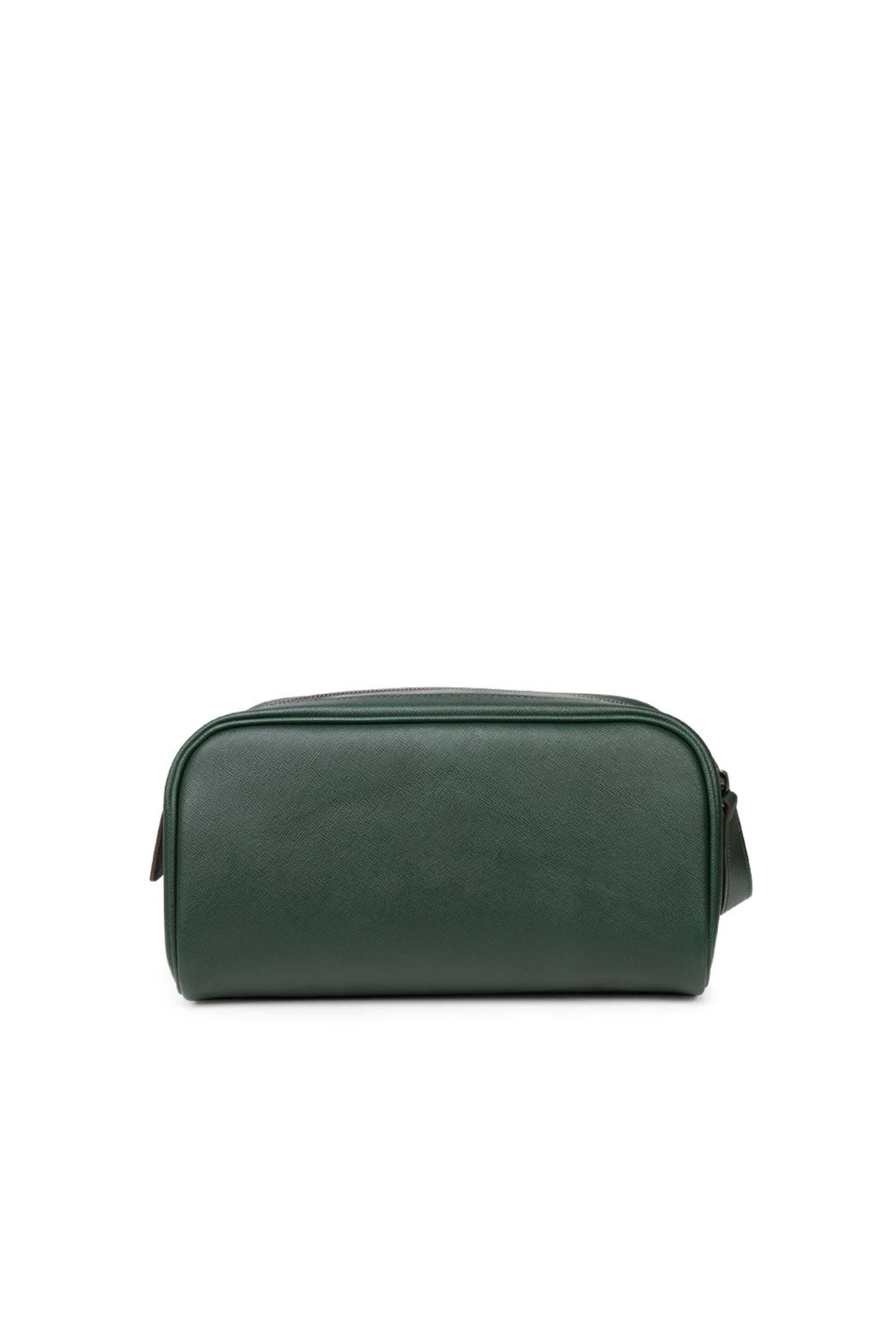 Kiton - Forest Double Zip Saffiano Leather Dopp Kit