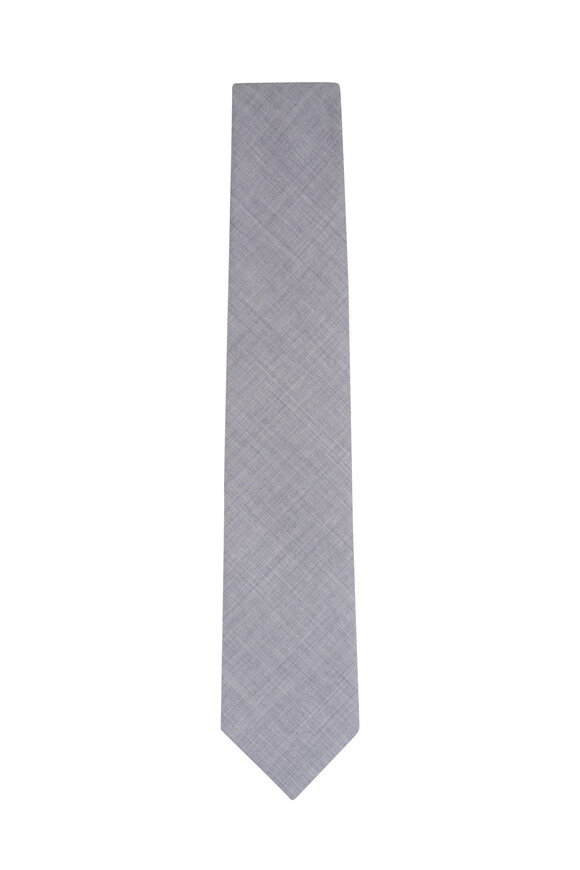 Paolo Albizzati Gray Solid Wool Necktie