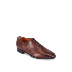 SANTONI ライトブラウン　5 1/2 Santoni People Wholecut Oxfords Light Brown