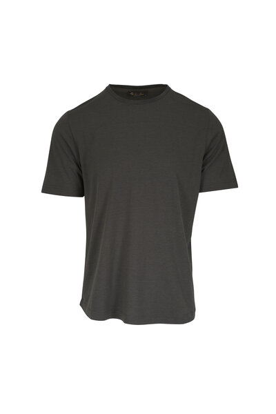 Loro Piana - White Cotton & Silk T-Shirt | Mitchell Stores