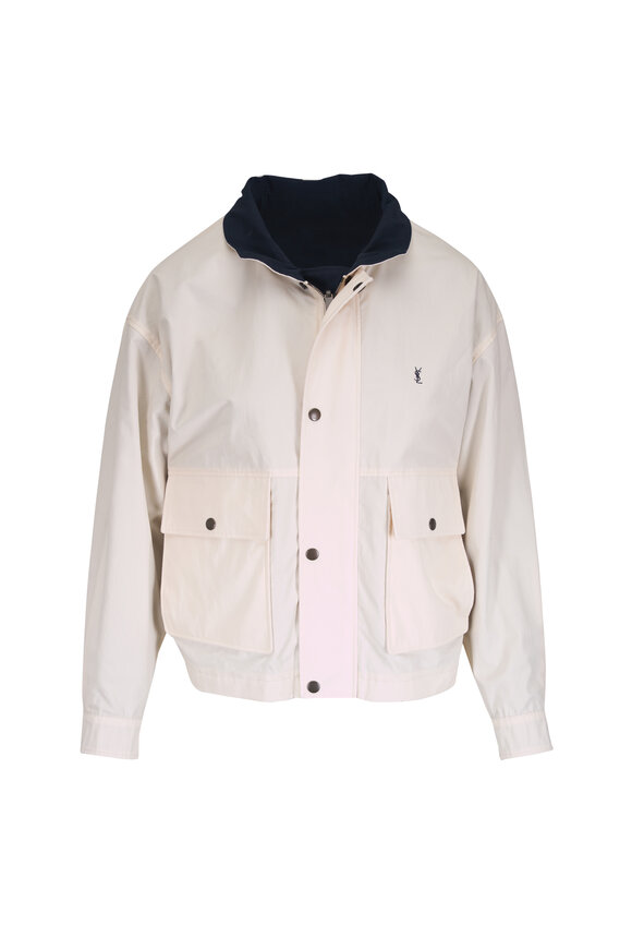 Saint Laurent Cassandre Reversible Cotton Jacket - view 5