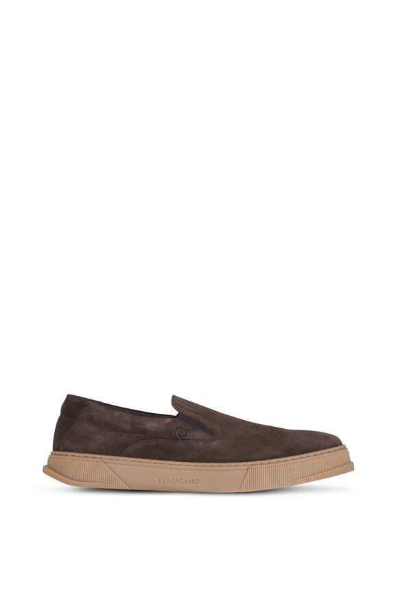 Ferragamo - Cameron Brown Suede Sneaker