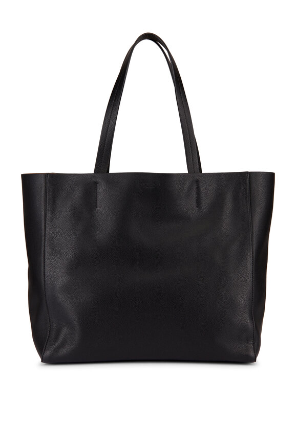 Nili Lotan Medium Keith Soft Black Leahter Tote - view 1