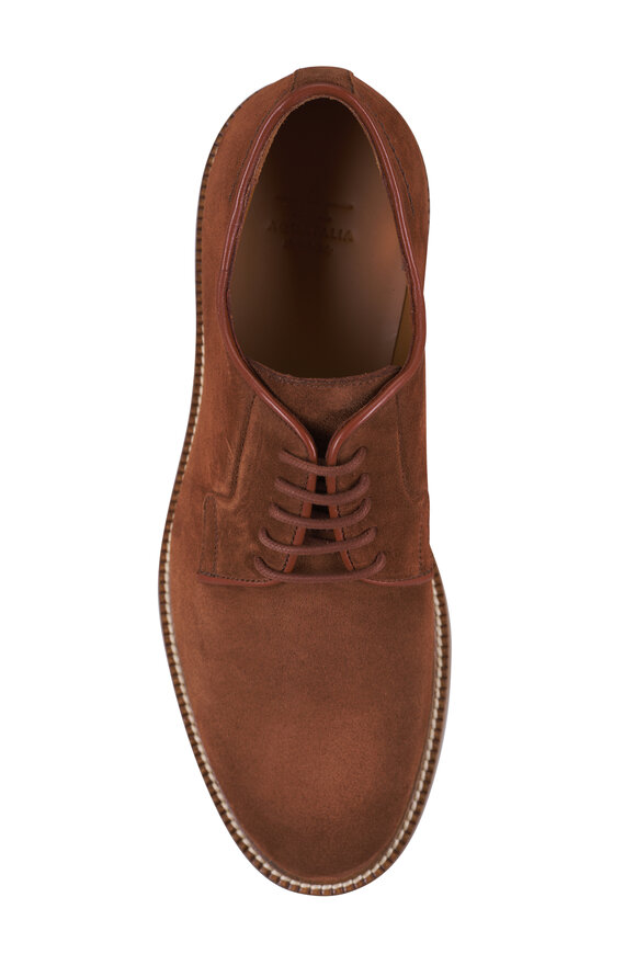 Aquatalia Placido Brown Suede Dress Shoe - view 3