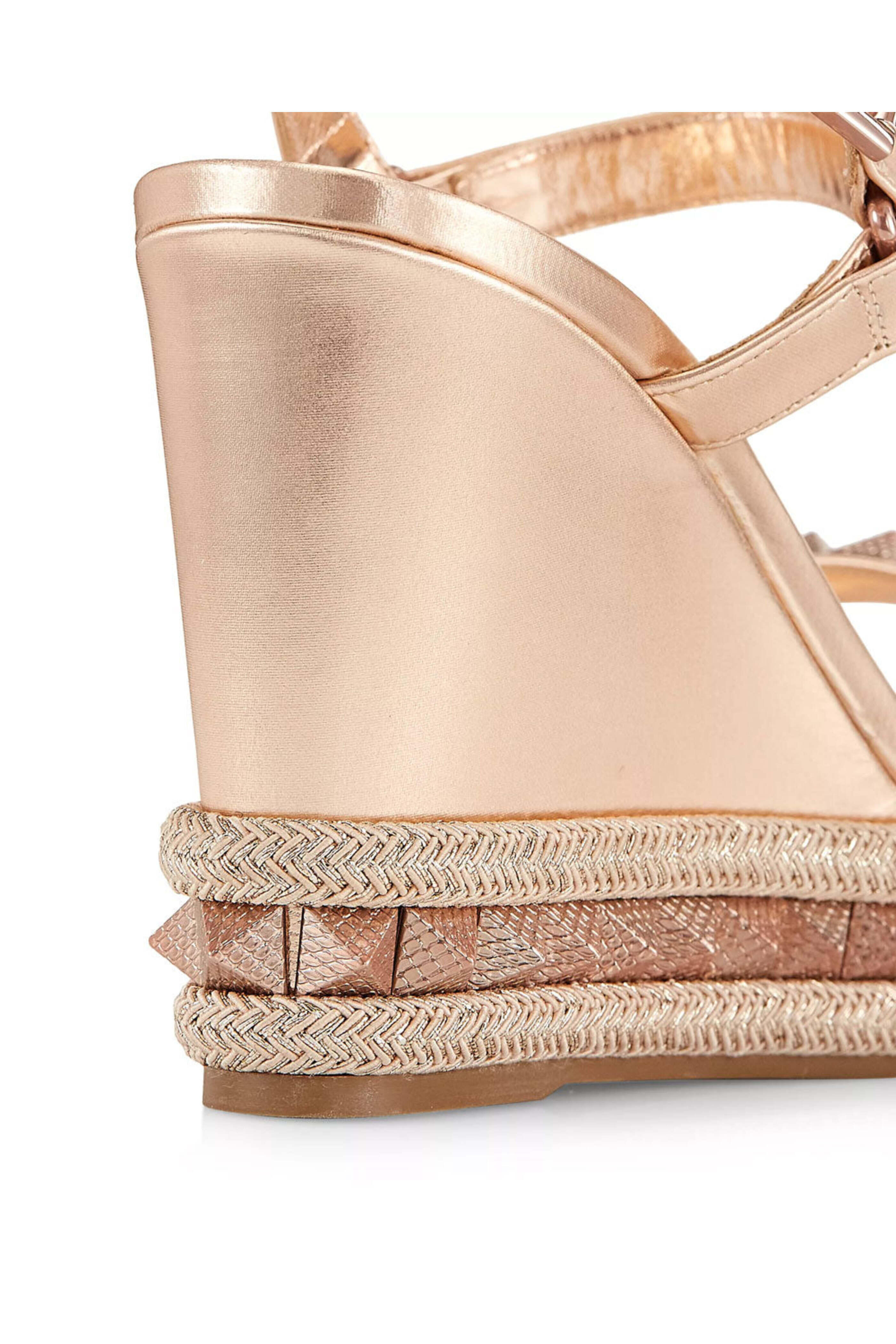 Christian Louboutin - Pyraclou Wedge in Leche
