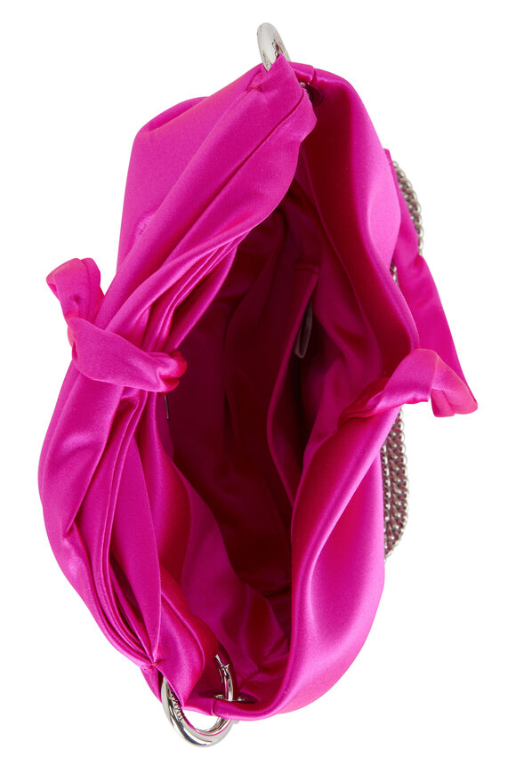 Jimmy Choo - Bonny Fuchsia Satin Evening Bag