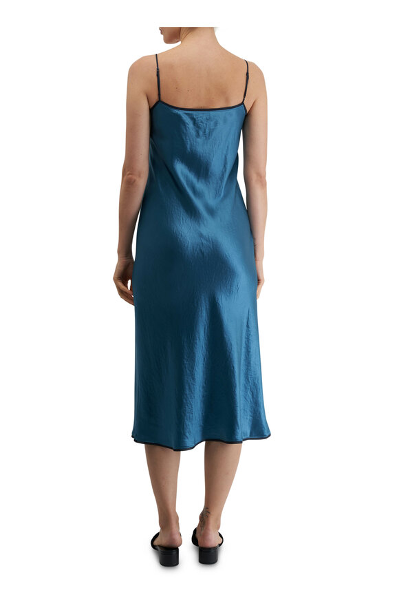 Vince - Blue Waltz & Deep Lake Tipped Slip Dress